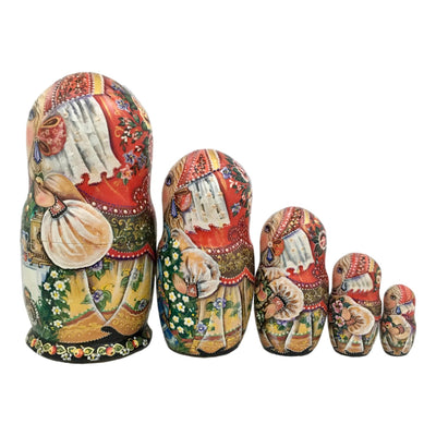 Farm Russian Dolls “Sunday Tea Party” BuyRussianGifts Store