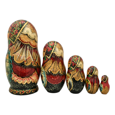 Authentic Russian stacking dolls 