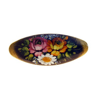 Traditional Hair Clip with Three Flowers