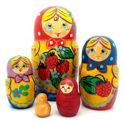 Traditional Strawberry Nesting Doll