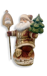 Russian Christmas wooden santa