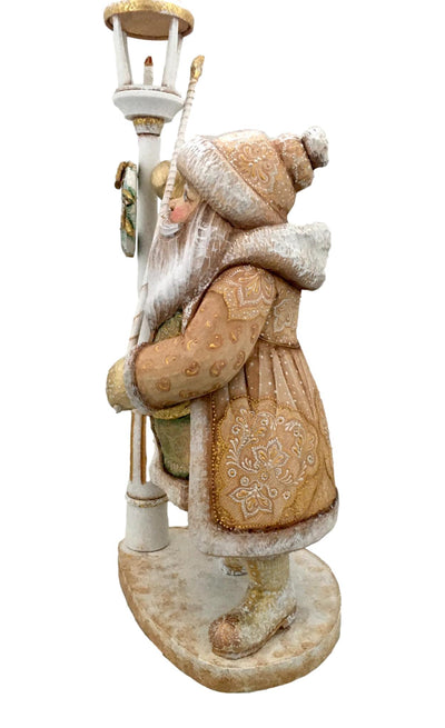 Wooden Santa Claus figurine 