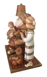 Ded Moroz with children and teddy bear