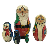 Small Santa matryoshka dolls 