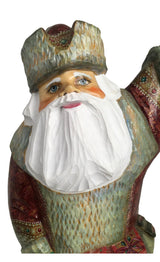 Wooden Santa Claus figurine 