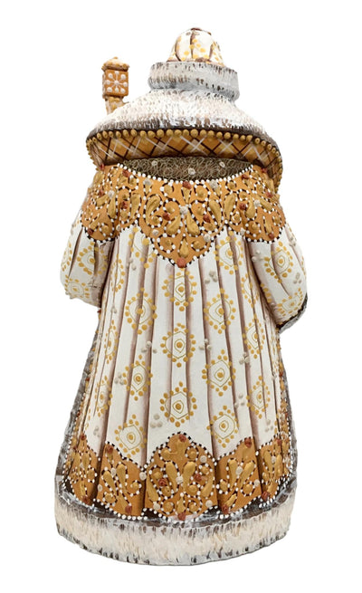 Handcrafted wooden Santa