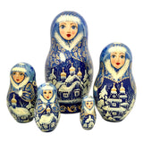 Winter Christmas Russian dolls