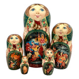 Russian nesting dolls Firebird fairytale 