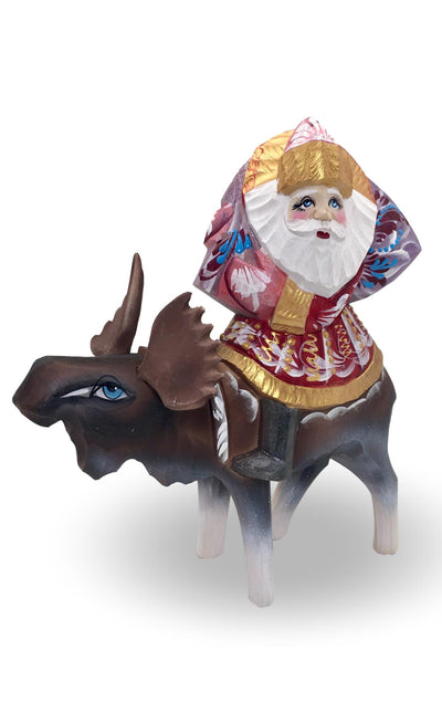 Christmas decoration wooden Russian Santa