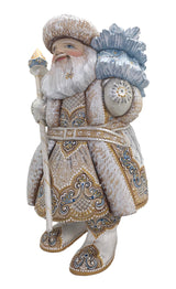 Russian Santa Claus wood figurine 