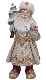 Wooden Santa with Christmas tree 