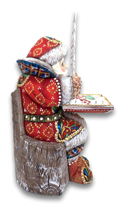 Russian Father Frost carved figurine 