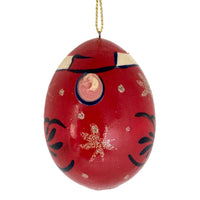 Russian Christmas egg ornament 