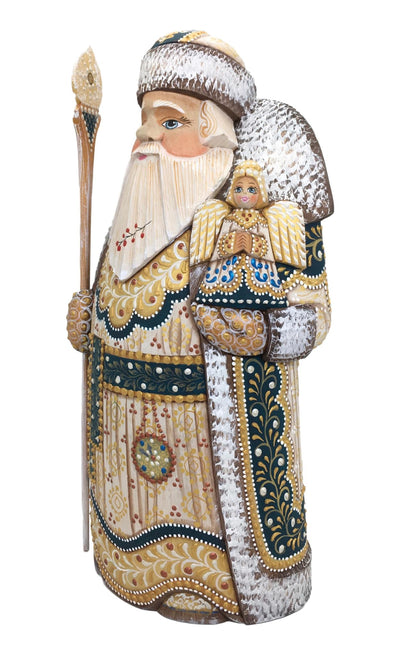 Wooden Father Frost with angel