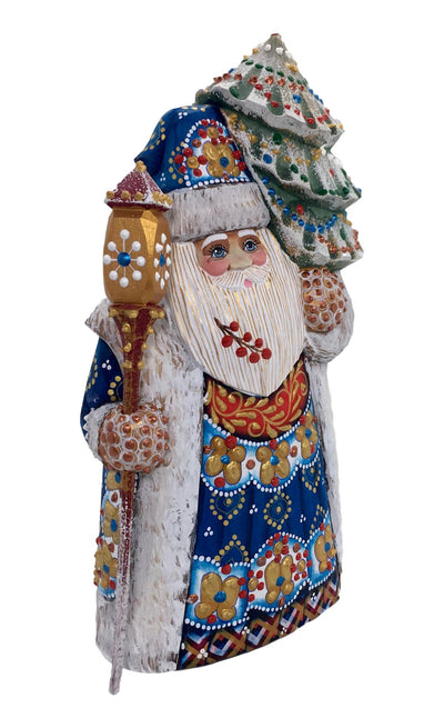 Luxurious dressed Santa with Christmas tree BuyRussianGifts Store