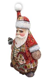 Wooden Russian santa with nutcracker 