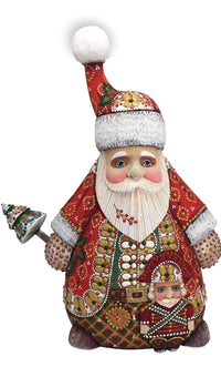 Unique shape Santa with Nutcracker 13” Tall BuyRussianGifts Store