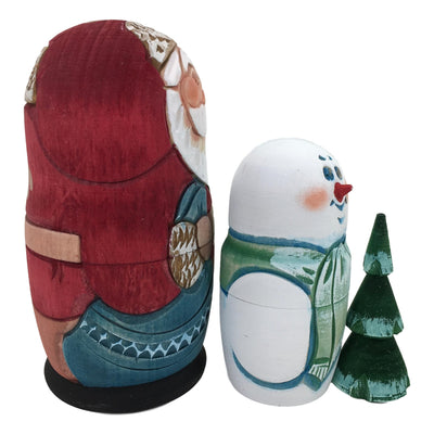 Russian winter nesting dolls 