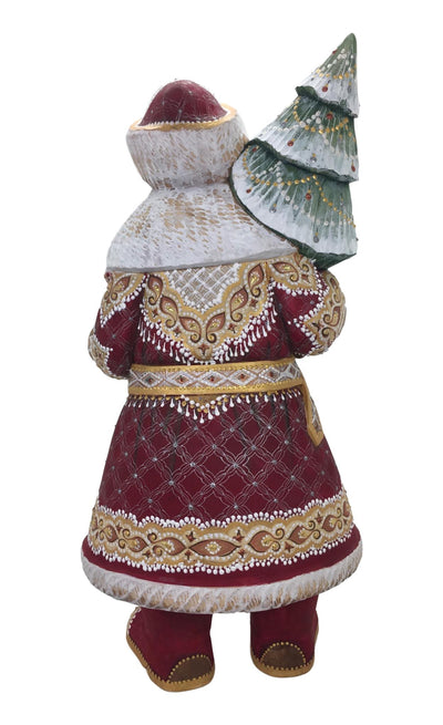 Russian traditional wooden santa