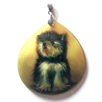 Yorkshire Terrier Puppy Hand Painted Pendant BuyRussianGifts Store