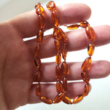Natural Amber Free Shape Oval Beads Necklace for Men & Women BuyRussianGifts Store