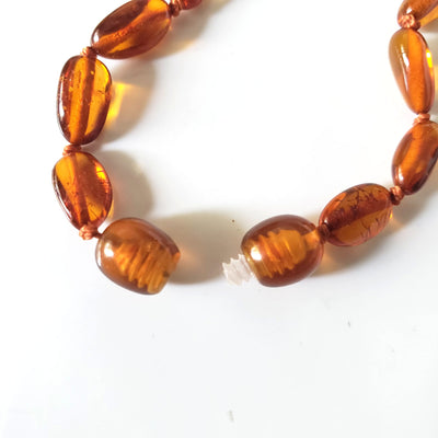 Natural Amber Free Shape Oval Beads Necklace for Men & Women BuyRussianGifts Store