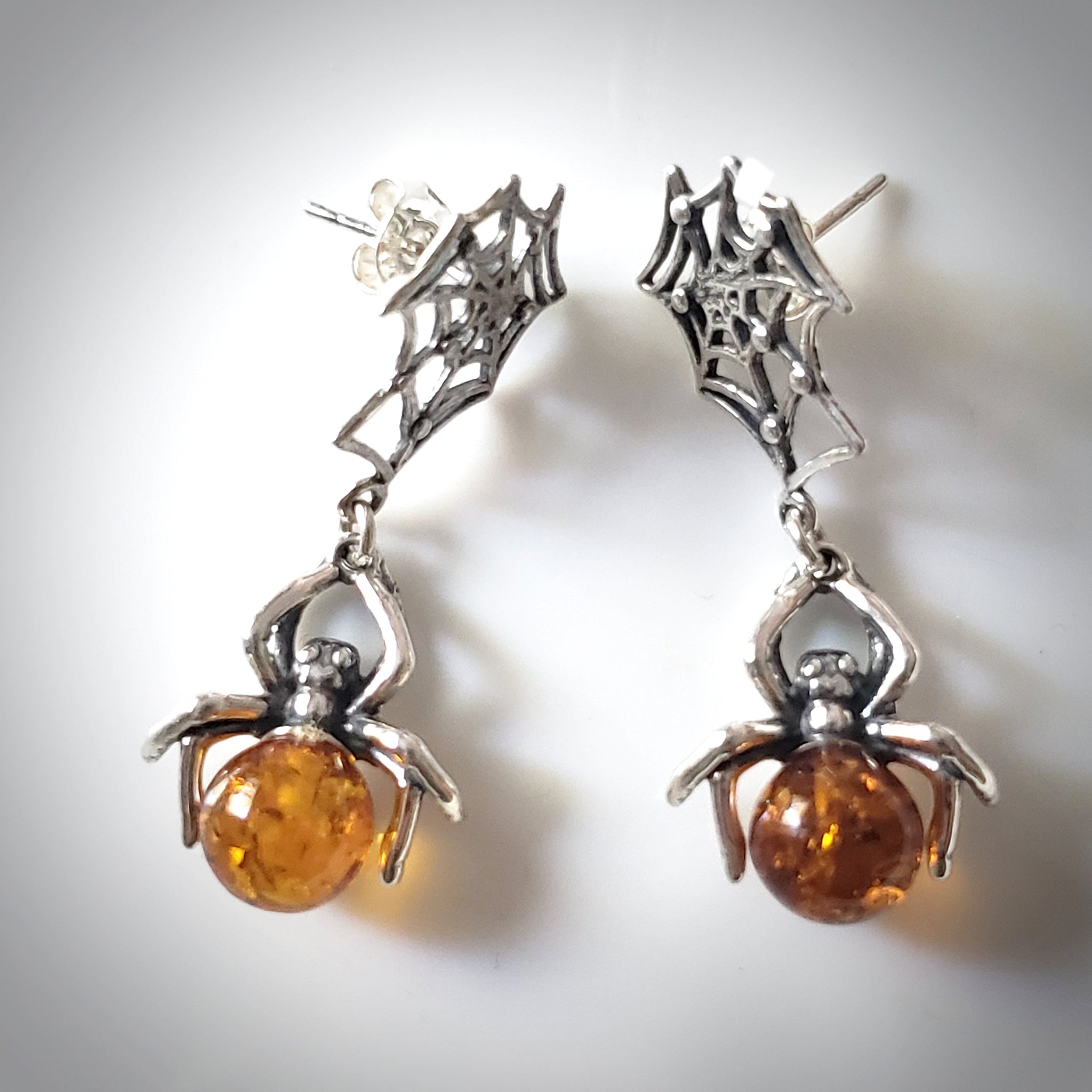 10Pcs. Tibetan Silver SPIDER In Web HALLOWEEN Charms Pendants Ear Drops - Foto 11