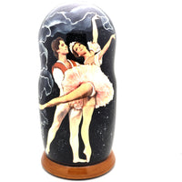 Ballet Duet Dancers Nesting Dolls Art Set