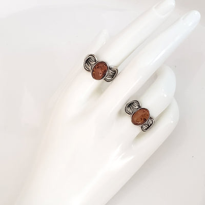 baltic amber silver balt ring