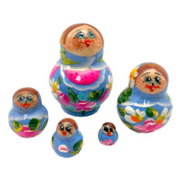 Matryoshka blue and pink