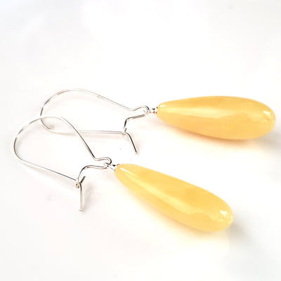 butterscotch amber earrings