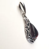 Cherry Amber & Sterling Silver Antique Pendant BuyRussianGifts Store