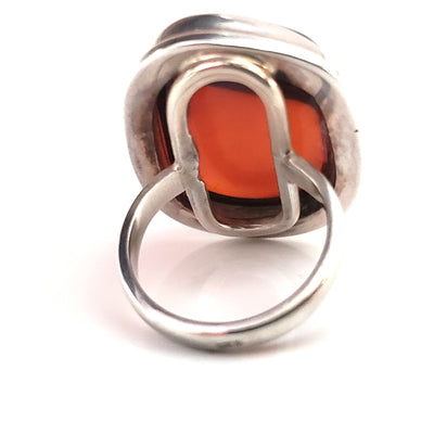 size 7 cherry amber ring