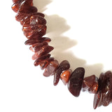 chip & nugget cognac natural amber necklace