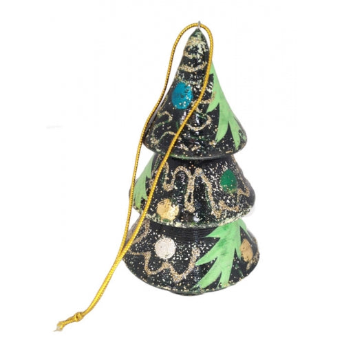 Christmas Tree Hand Painted Russian Ornament