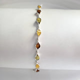 Classic Multicolor Amber with Sterling Silver Bracelet. BuyRussianGifts Store