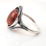 size 9 oval ambe ring