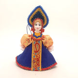 doll in blue dress Christmas Ornament