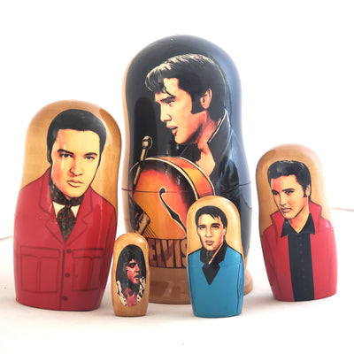 Elvis Presley Russian Stacking Doll 7"Tall BuyRussianGifts Store