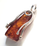 Free-Form Cognac Amber Medium Size Pendant BuyRussianGifts Store