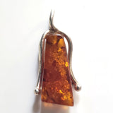 Free-Form Cognac Amber Medium Size Pendant BuyRussianGifts Store