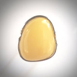 freeform natural butterscotch amber ring