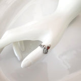 thumb silver snake ring