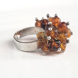 sterling silver grape ring