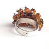 925 silver amber ring