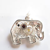 sterling silver elephant pendant