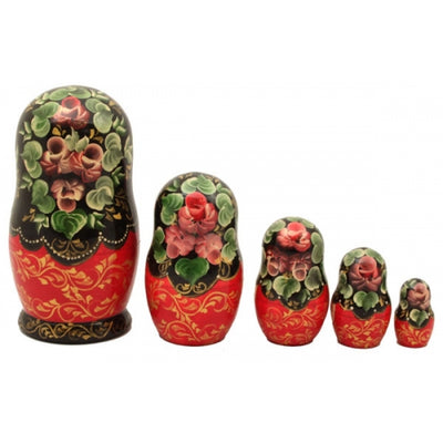 Kolobok or The Little Round Bun Story Tale Nesting Doll