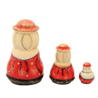 Mrs Claus and Santa Matryoshka Set