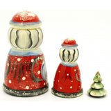 Mr and Mrs Claus Nesting Doll Set