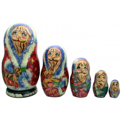 Santa Reindeer Nesting Doll Set